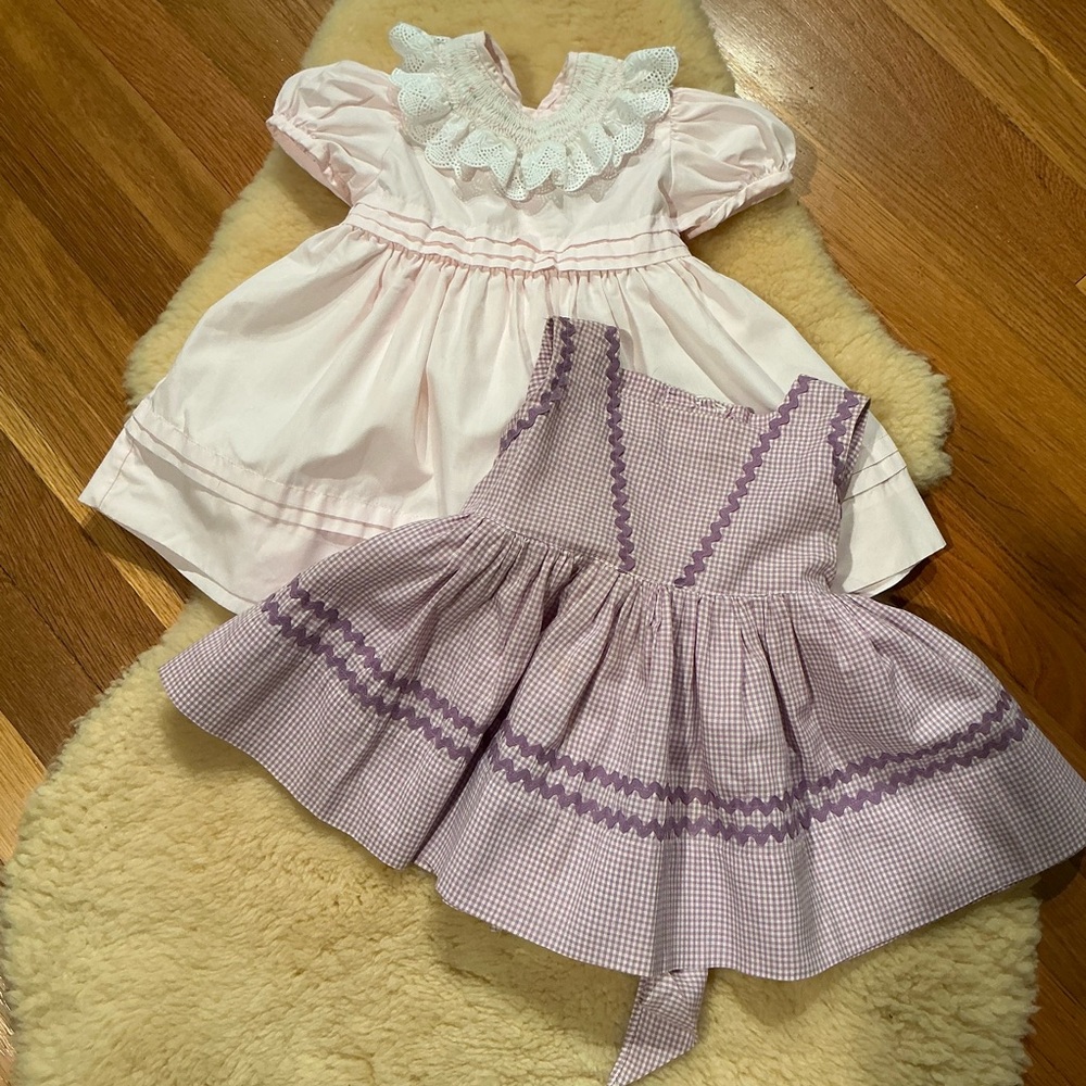 Set of 2 vintage baby dresses